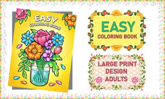 Download Bold and Easy Large Print Coloring Book - Large print Collection