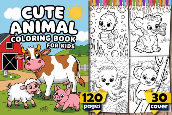 Download Cute Animal Coloring Book for Kids - Animal coloring book Collection