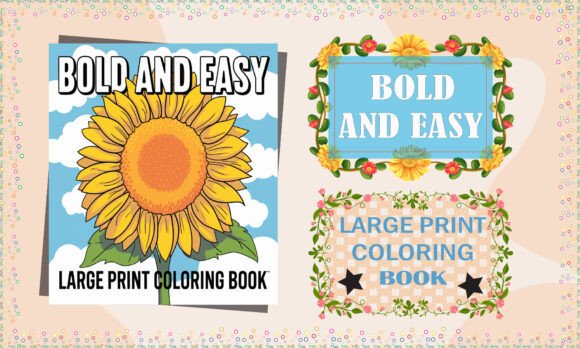 Download Bold and Easy Large Print Coloring Book - Large print Collection